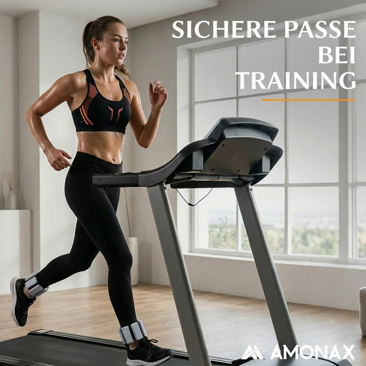 Amonax Gewichtsmanschetten Ankle Weights Set, Fitness Gewichte Für Beine Und Arme, 2x0,5kg Gewichte