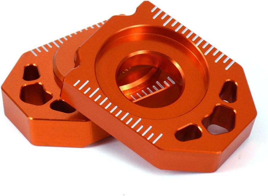 Motorrad-Hinterachsblock,Motorrad CNC Aluminium Hinterachsblock Kettenversteller für 85SX 125-450 SX
