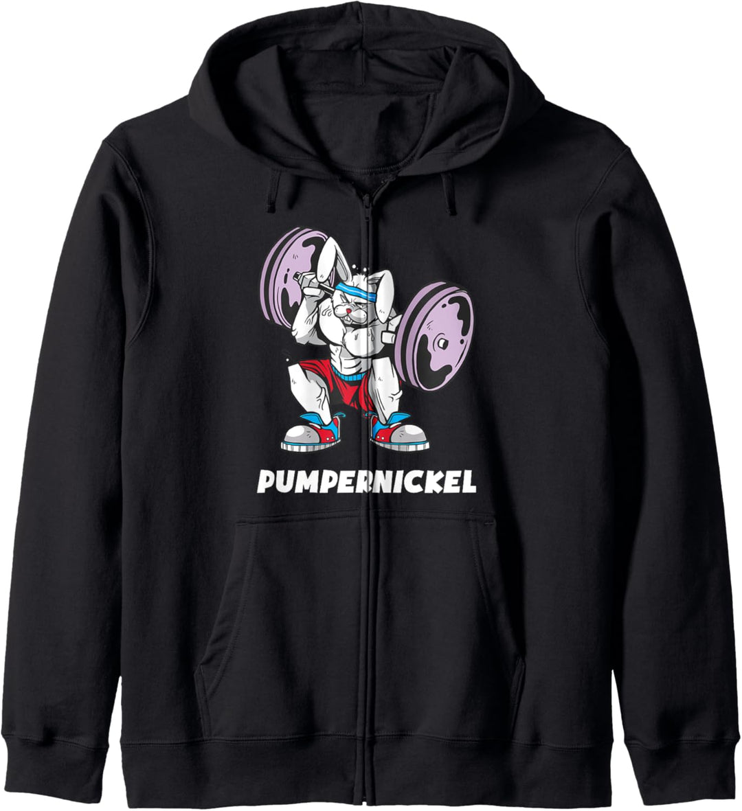 Pumpernickel Fitness Gym Workout Fitnessstudio Pumper Spruch Kapuzenjacke