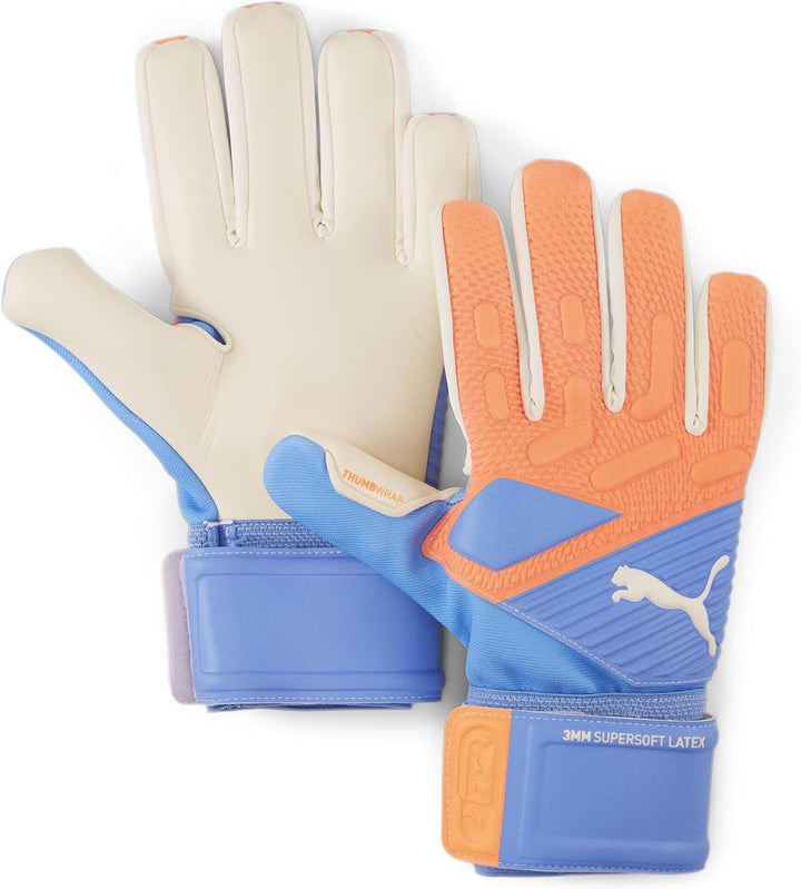 PUMA Zukünftiges Spiel Nc Torwarthandschuhe 11 orange / blau, 11 orange / blau