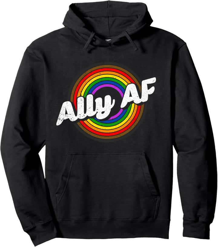 Philadelphia Pride Ally Af Lgbt Flag Equality Awareness Icon Pullover Hoodie