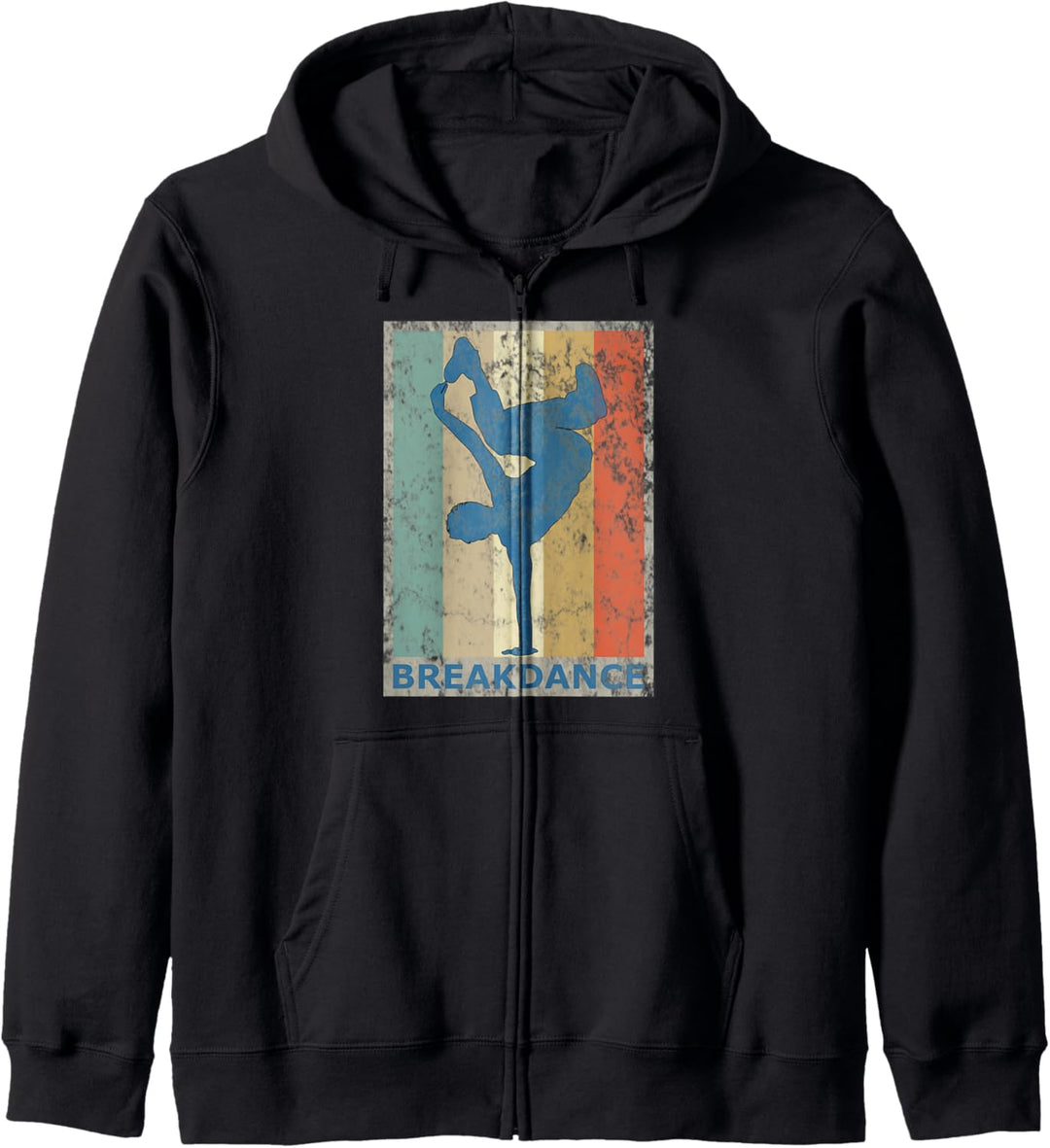 Vintage Retro Grunge Hip Hop Breakdancer Breakdancing Kapuzenjacke