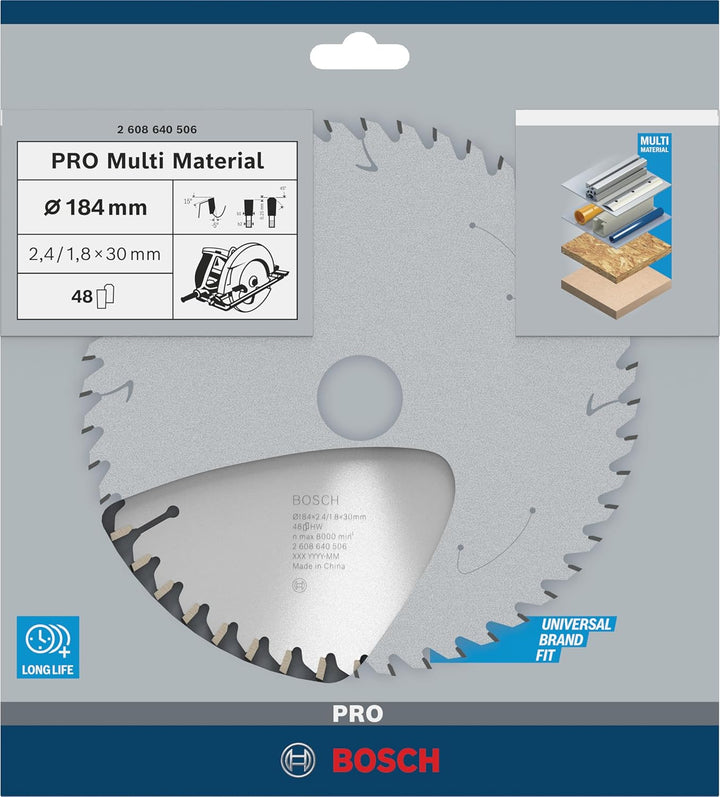 Bosch Accessories Bosch Professional 1x Kreissägeblatt Multi Material (für Multimaterial, Sägeblatt