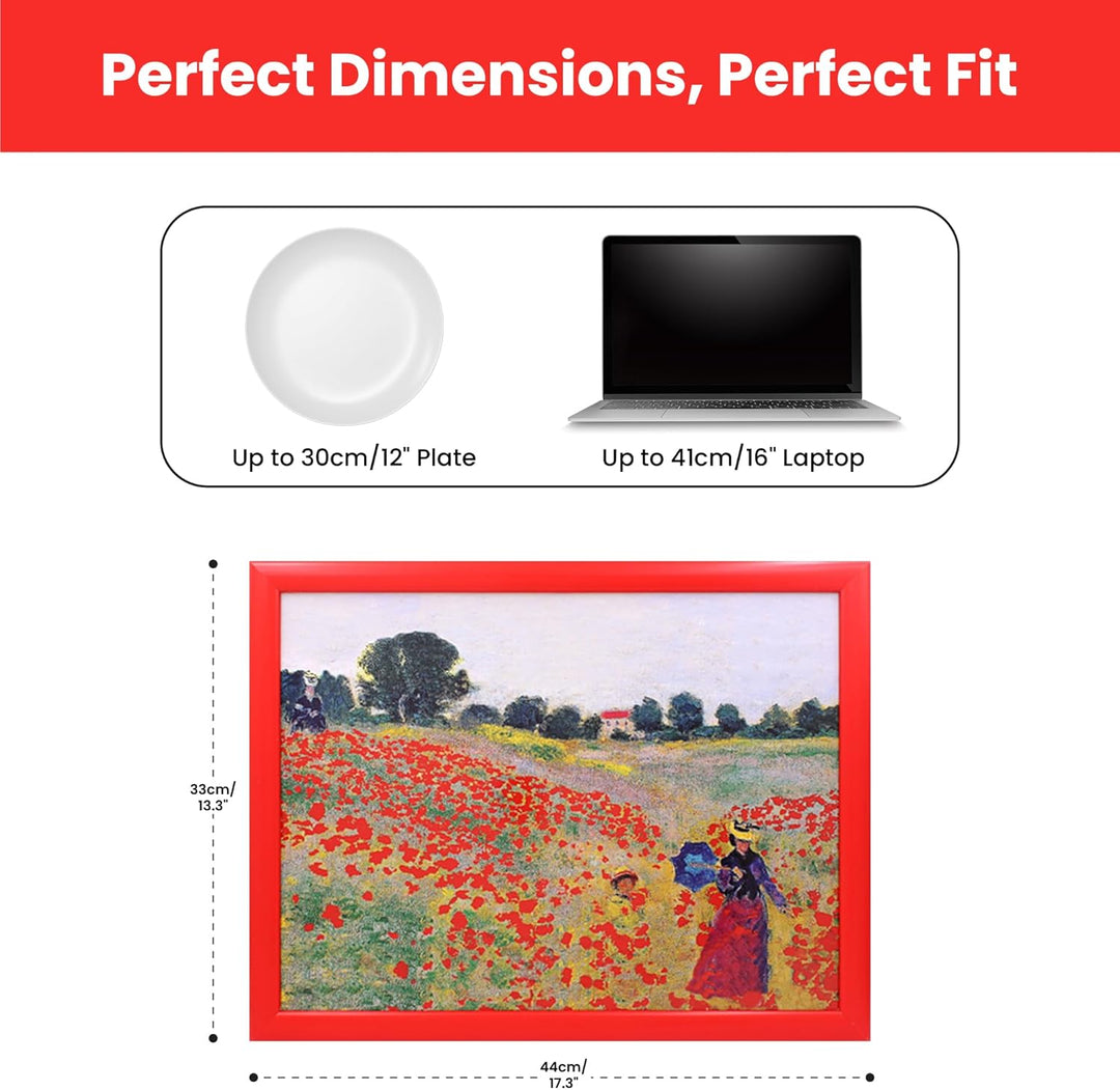 Claude Monet Knietablett The Poppy Field Near Argenteuil für Laptops, Basteln, Nähen und Heimdekorat