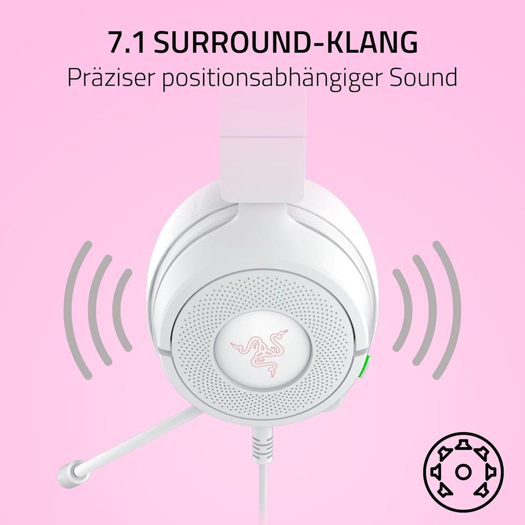 Razer Kraken Kitty V3 X - Kabelgebundenes Kitty-Headset für Gaming - Kultige Kitty-Ohren - 270g leic