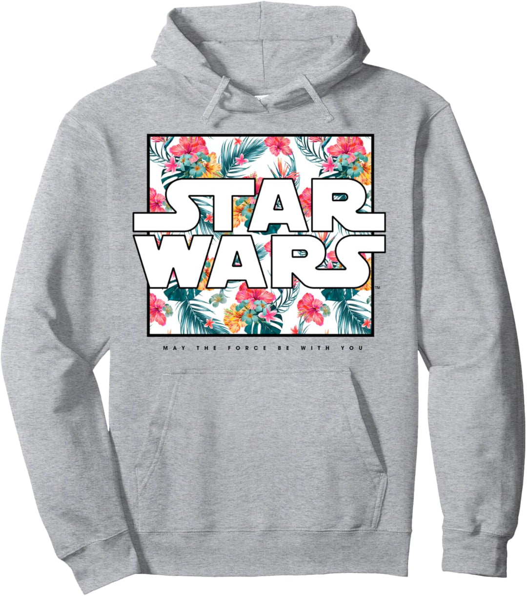 Star Wars May The Force Be With You Floral Box Logo Pullover Hoodie