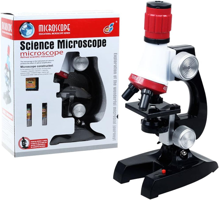 PHOEWON Kinder Mikroskop Scientific Mikroskop Spielzeug mit LED Beleuchtung 100x 400x 1200x Vergröss