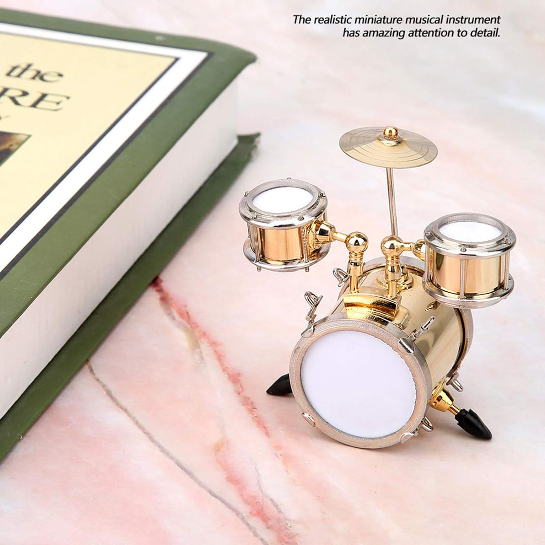 Miniatur-Musikinstrument-Modell, Nachbildung, Schlagzeug, Ornament, Schlagzeuger, Wohnkultur mit Box