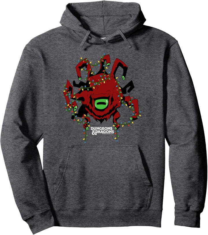 Dungeons &amp; Dragons Christmas Beholder Tangled Lights Pullover Hoodie