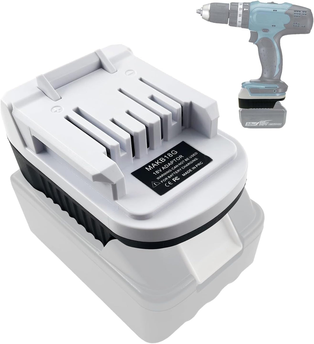 MAKB18G Akku Adapter für Makita 18V LXT Batterie BL1815 BL1820 BL1830 BL1840B, als Ersatz für den Ak
