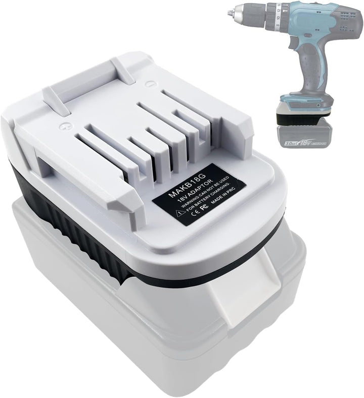 MAKB18G Akku Adapter für Makita 18V LXT Batterie BL1815 BL1820 BL1830 BL1840B, als Ersatz für den Ak