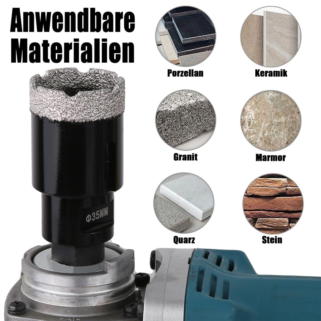 60mm Trocken Diamant Kernbohrer, M14 Gewindeanschluss Vakuumgelötete Lochsäge für Mauerwerk, Diamant