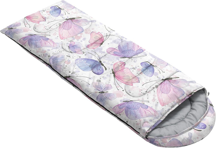 HOSIMA Schlafsack mit Cartoon-Hund, für Kaltes Klima, für Erwachsene, Mädchen und Jungen, wasserdich