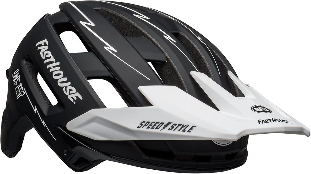 BELL Super Air MIPS MTB Fahrrad Helm fasthouse schwarz/weiss 2024, M
