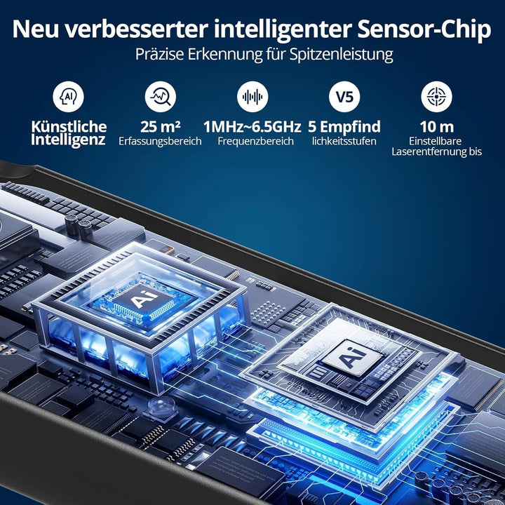 Wanzen Detektor, Versteckte Kamera Detektor, RF Wireless GPS Tracker Finder, Abhörgerätedetektor, An