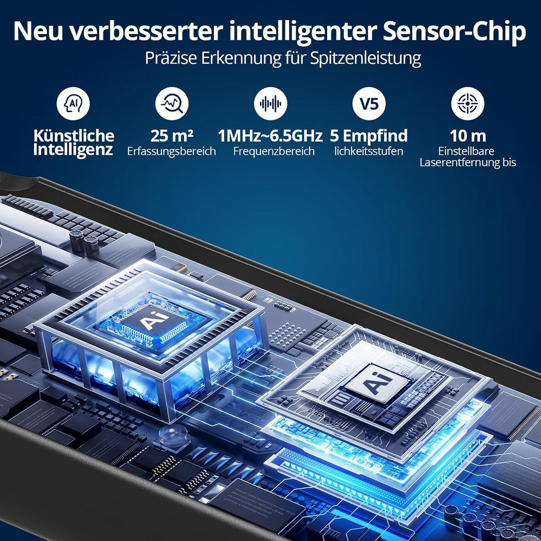 Wanzen Detektor, Versteckte Kamera Detektor, RF Wireless GPS Tracker Finder, Abhörgerätedetektor, An
