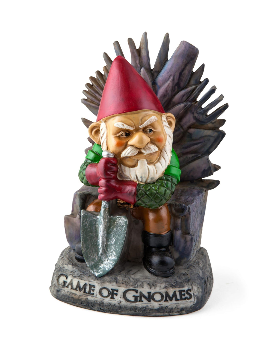 Big Mouth Inc. Gartenzwerg Game of Gnomes - Lustiger Gartenzwerg, handbemalt, wetterfest, Keramik, R