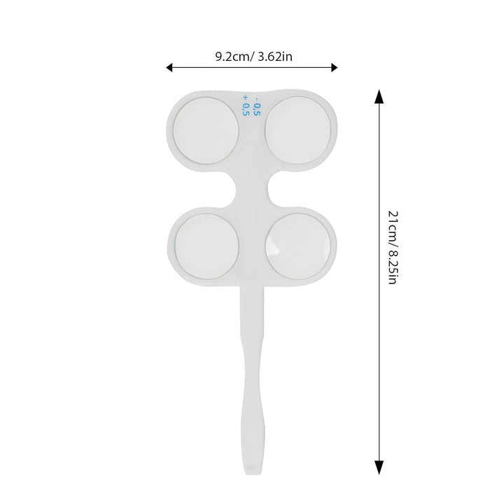 NUOBESTY 2 Stück Optometrischer Test Flipper 50°/100° aus Optischem Kunststoff Sehtherapiegerät für
