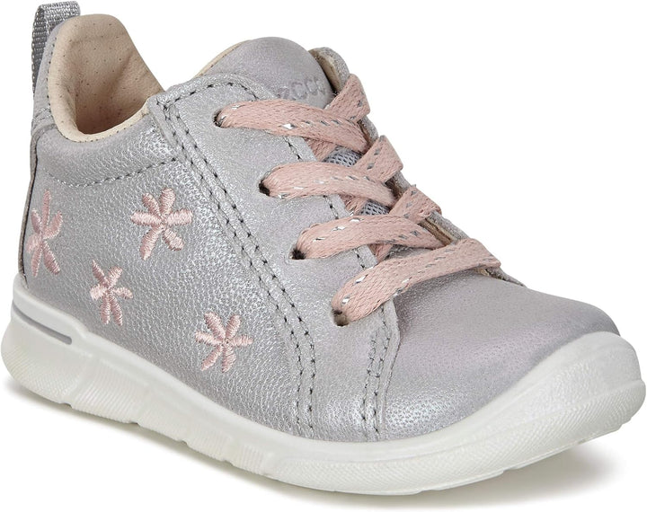 ECCO Mädchen First Sneaker 22 EU Grau Concrete 1379, 22 EU Grau Concrete 1379
