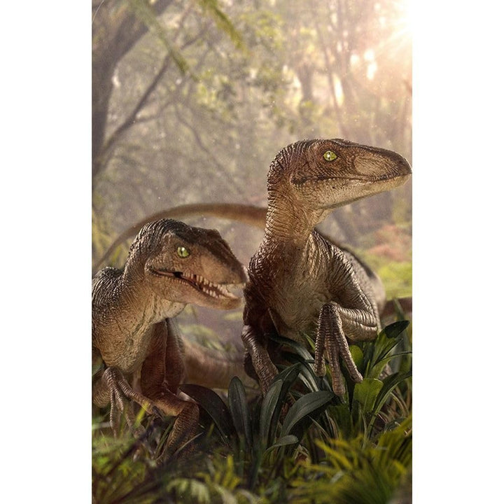 Iron Studios UNIVJP47221-10 1:10 Just The Two Raptors Deluxe Jurassic Park Figur Art Scale, Mehrfarb