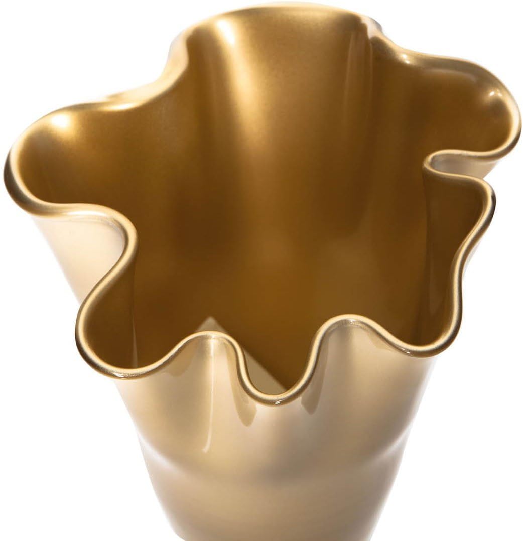 SIGNATURE HOME COLLECTION CO-17-203LM Vase mundgeblasenes Glas Glasvase Blumenvase, Dekovase, Höhe 3