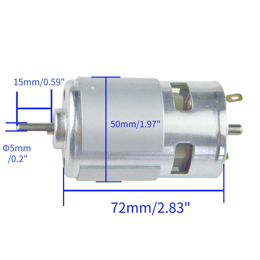 CONQUERALL DC 895 12V/24V 6000RPM/24V 12000RPM Motor mit Doppelkugellager Hochdrehmoment D-Welle Mot