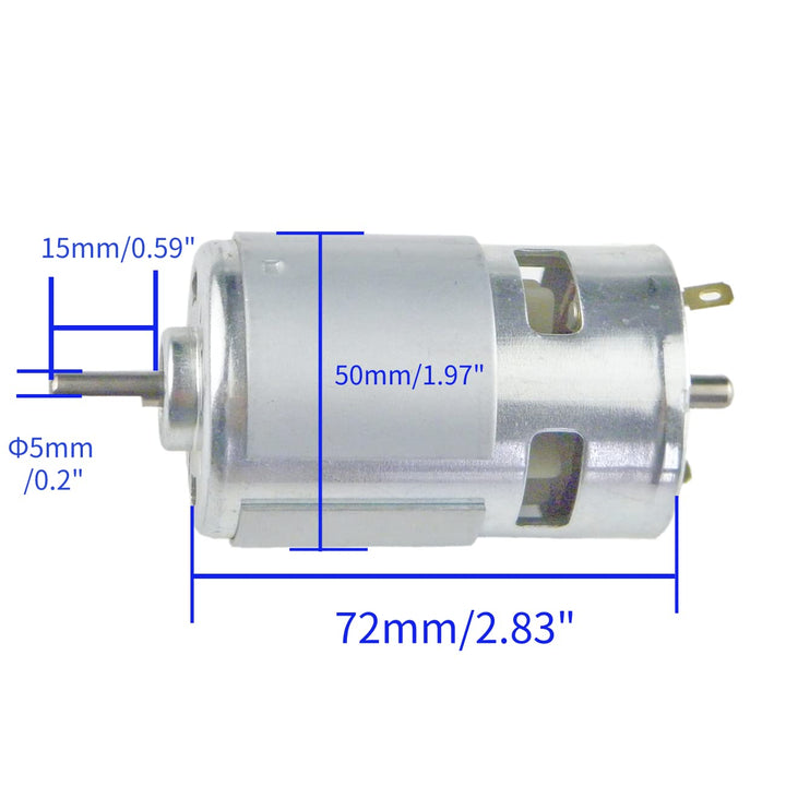 CONQUERALL DC 895 12V/24V 6000RPM/24V 12000RPM Motor mit Doppelkugellager Hochdrehmoment D-Welle Mot