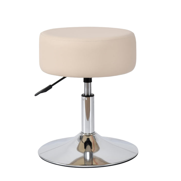 Duhome Drehhocker Sitzhocker Schminkhocker Hocker Rund mit Polsterung Höhenverstellbar Drehbar aus K