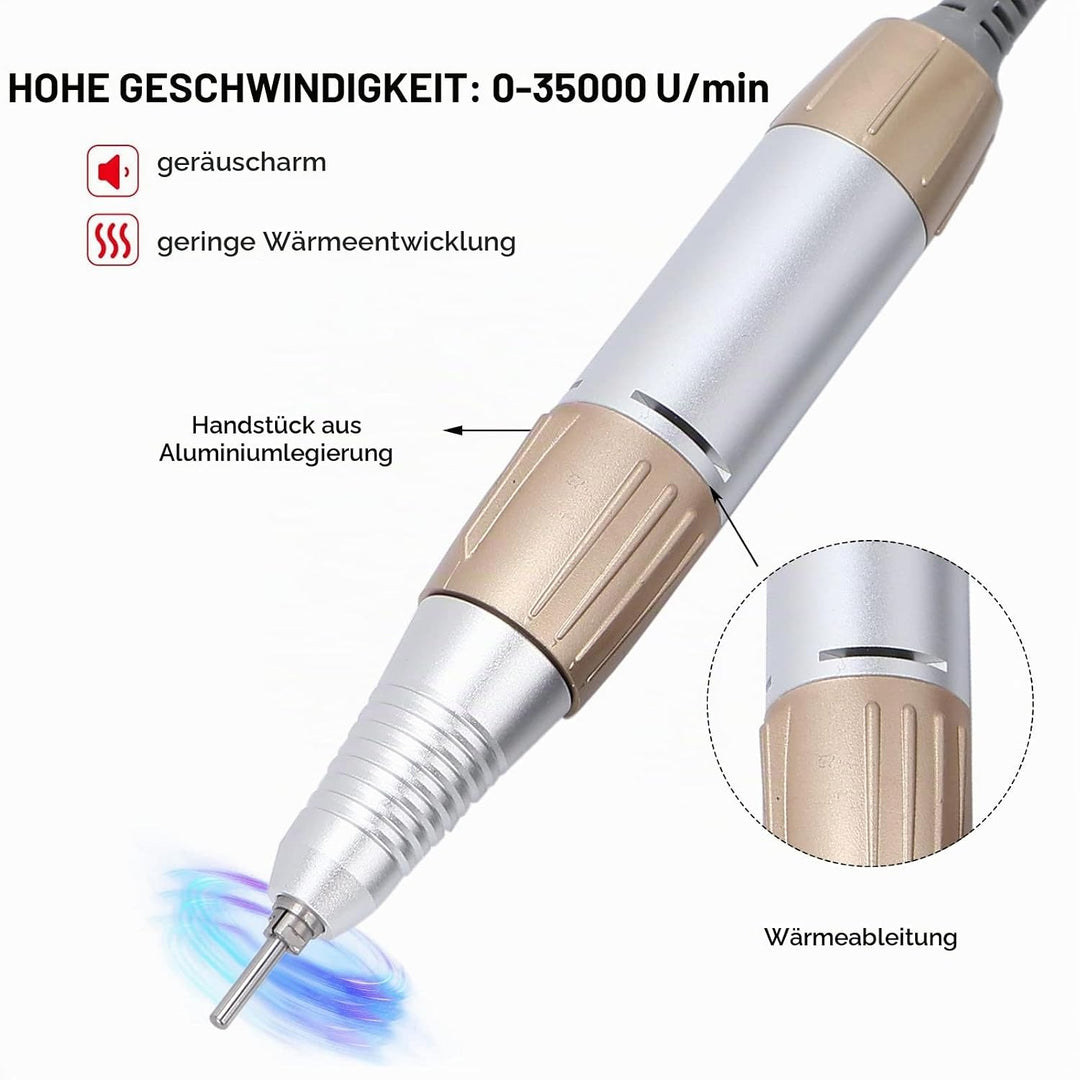 Nagelfräser Griff Handstück, Professional Ersatz Nagelbohrer Handgriff 35000rpm Tragbare Ersatzgriff