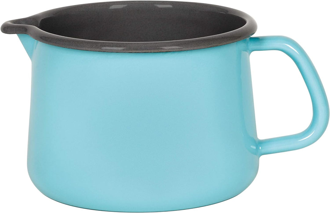 Riess, 0584-037, Familienset 5-TLG. NOUVELLE KRISTALLBLAU, bestehend aus Fleischtopf mit Glasdeckel
