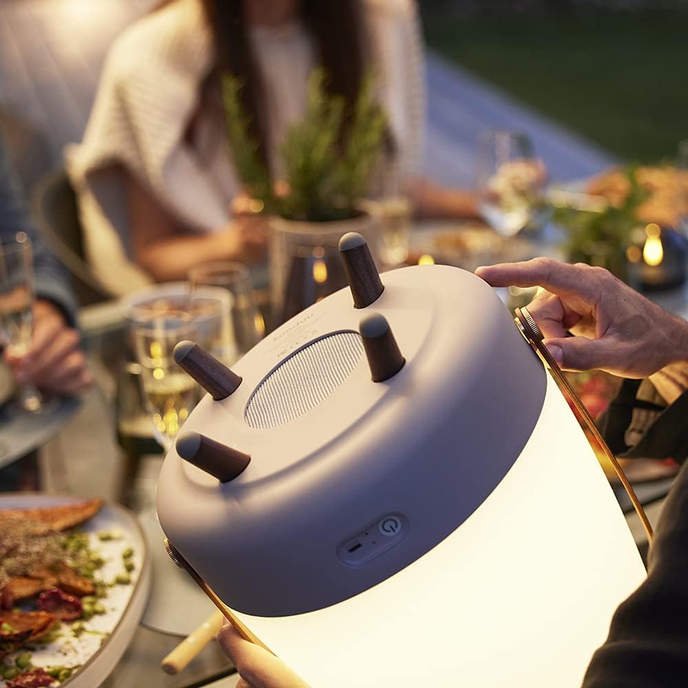 Kooduu Lite-Up Play - Design LED-Licht und Bluetooth-Lautsprecher Innovatives Stimmungslicht mit Zus