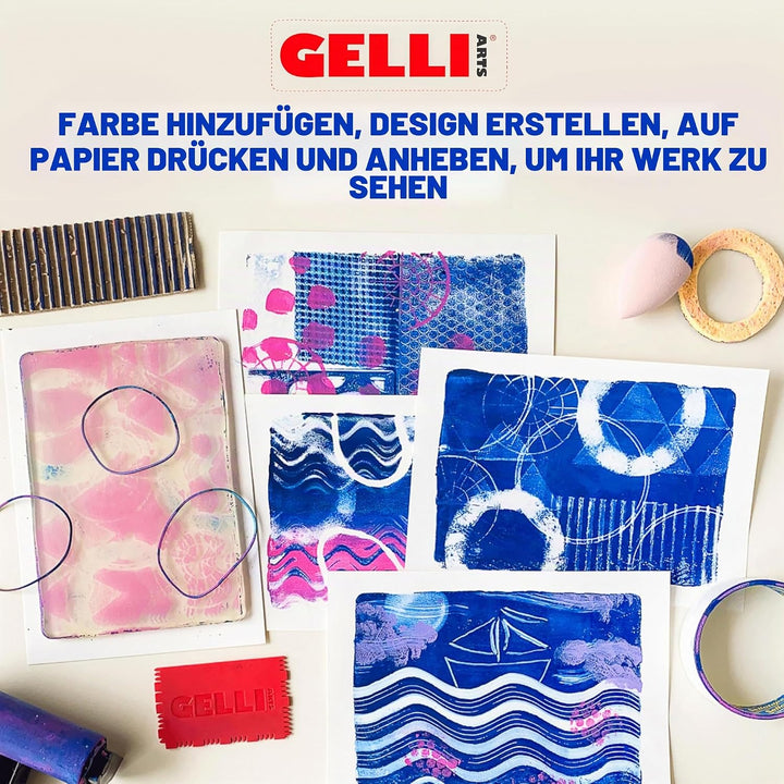 Gelli Arts GL12x14 Druck Teller 12 x 14 Zoll, Synthetic Material, druchsichtig, 30.48 x 35.56 cm 12