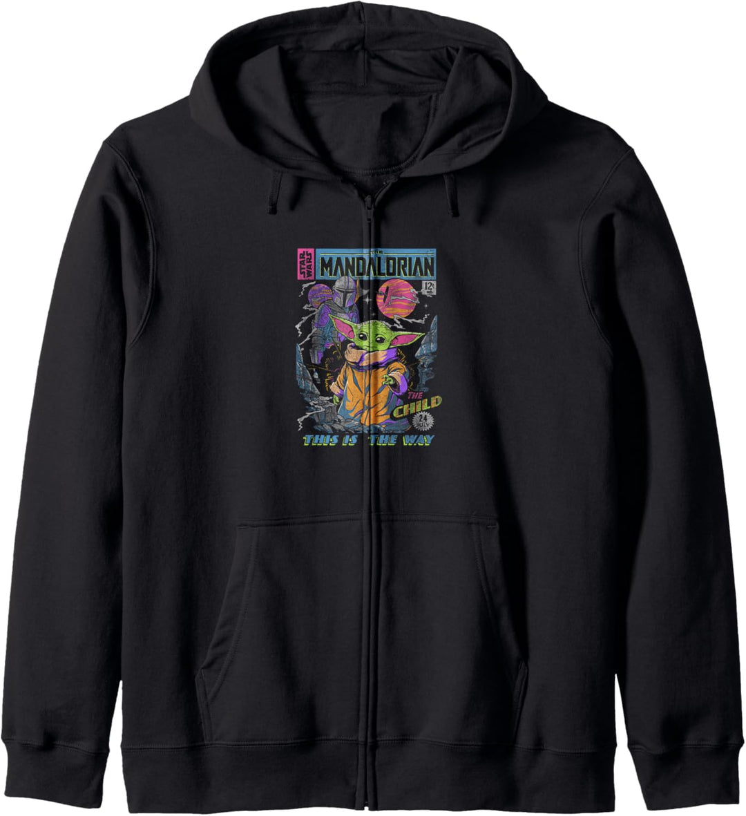 Star Wars The Mandalorian Neon Poster Kapuzenjacke
