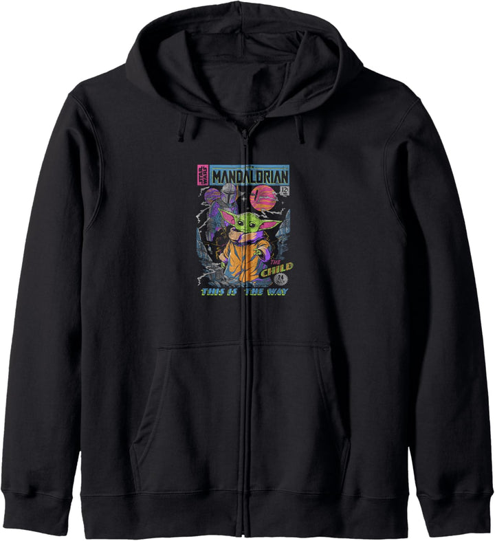 Star Wars The Mandalorian Neon Poster Kapuzenjacke
