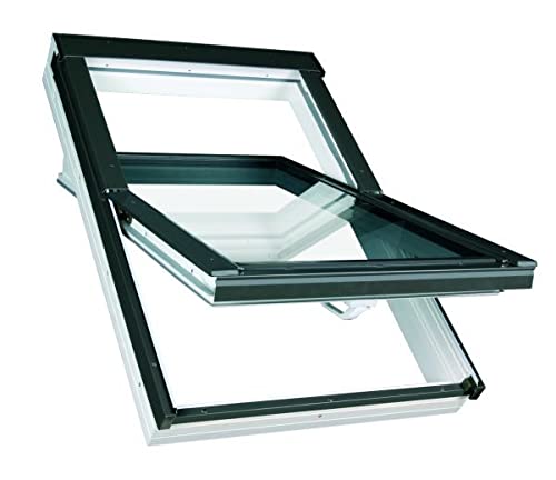 Kunststoff Dachfenster 55x118 cm OptiLight PVC THERMO von FAKRO Konzern | mit 2-fach Verglasung, Lüf