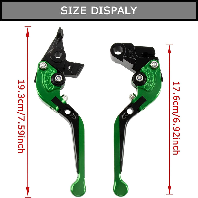psler Motorrad Bremshebel Kupplungshebel, 1 Paar Hebel Länge 185 mm / 7,28 Zoll Kupplungs und Bremsm