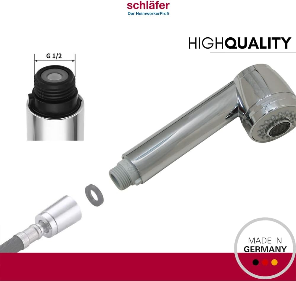 Schläfer | 439308 - Ablaufschlauch, Ausziehbar, Universell Erweiterbar, 1 1/2" Zusammenklappbar, Fle