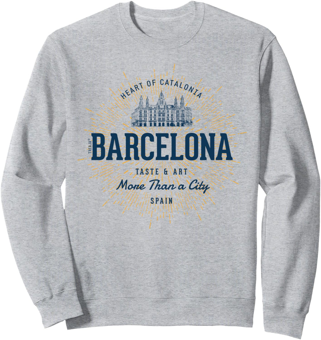 Spanien Retro-Stil Barcelona Vintage Sweatshirt