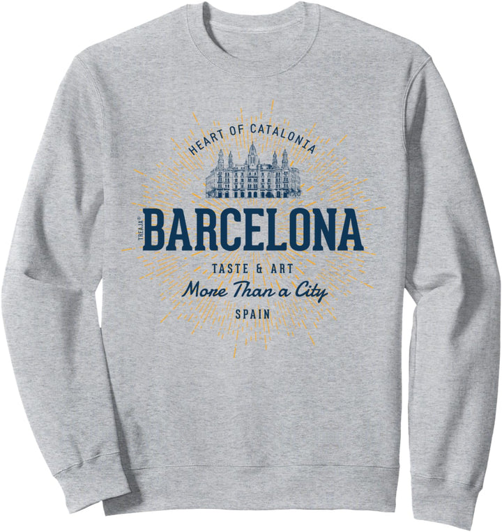 Spanien Retro-Stil Barcelona Vintage Sweatshirt