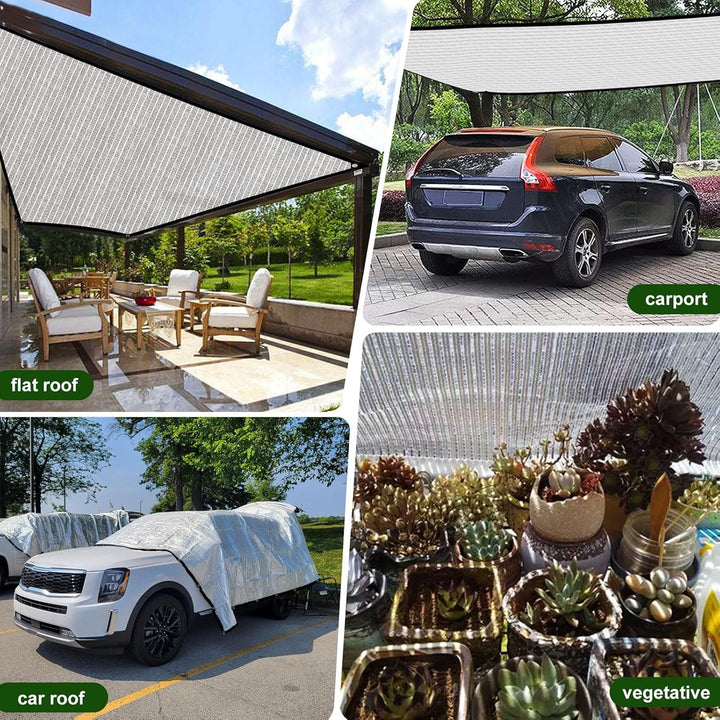 Schattiernetz-Verdickte Verschlüsselt 80% Shading Rate,Sonnensegel für Garten Balkon,Pflanze,Gewächs