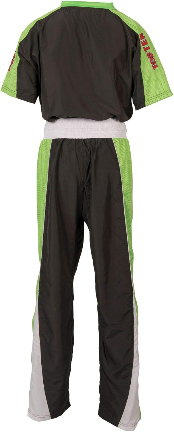 TOP TEN Kickboxuniform „Star“ Schwarz - Gruen 140, Schwarz - Gruen 140