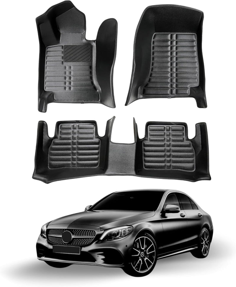 fussmattenprofi.com Fussmatten Auto Set für Mercedes C-Klasse W205 S205 Baujahr ab 2014 I Perfecte P