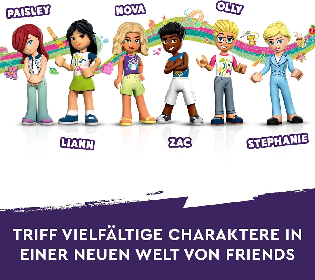 LEGO 41748 Friends Heartlake City Gemeinschaftszentrum, modular Building mit Kunst- und Aufnahmestud
