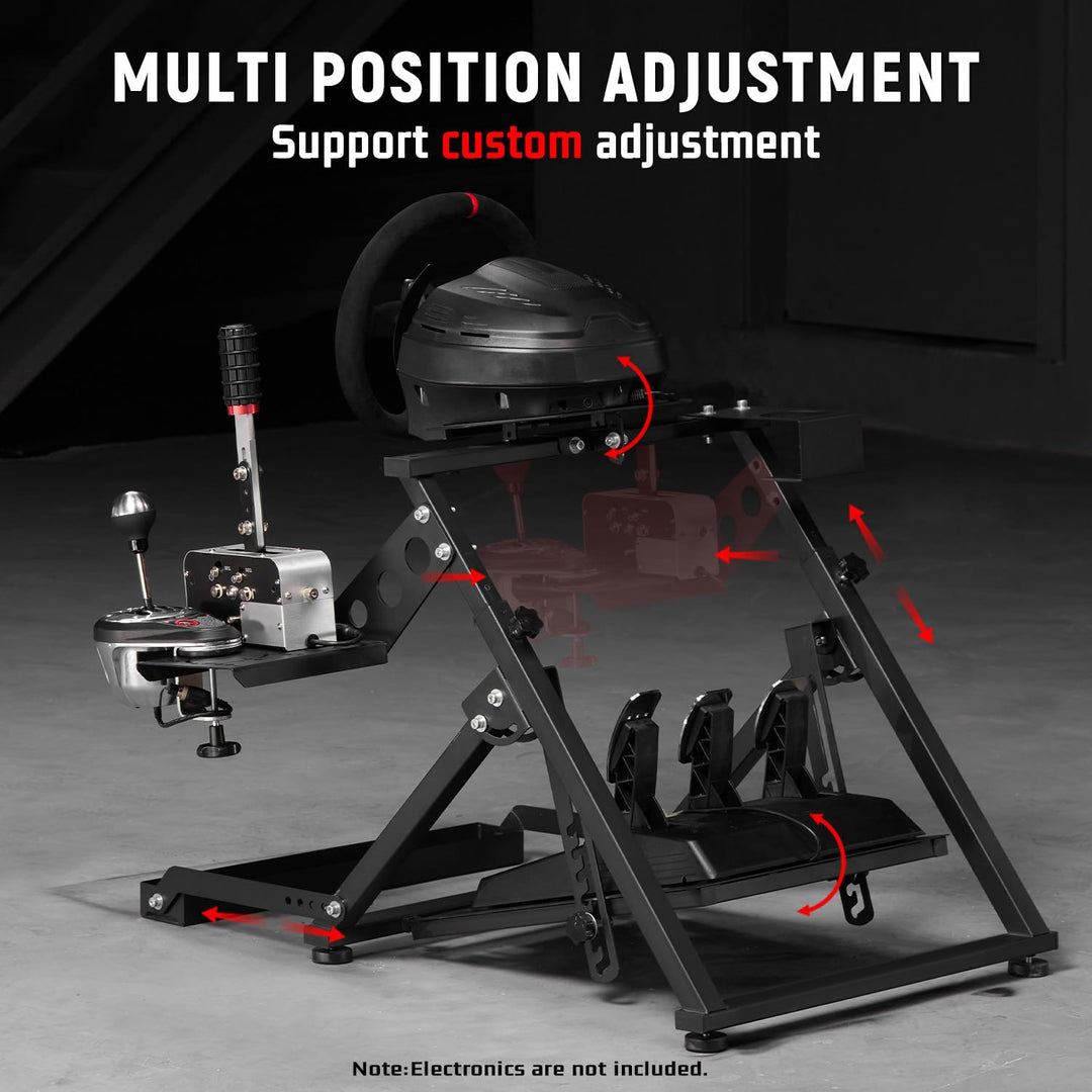 Dardoo X Frame Racing Wheel Stand Faltbare Passform für Logitech G25 G27 G29 G920, für Thrustmaster