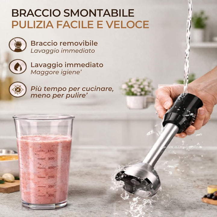 Frullatore Ad Immersione Multiuso - Handy 400 Full - 3 in 1 Digiquest