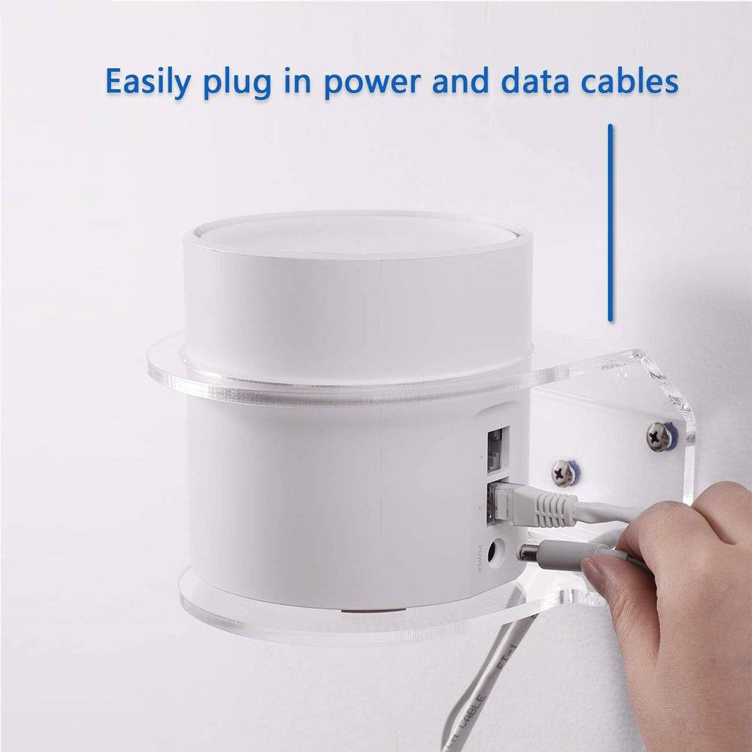 HOLACA Wandhalterung für TP-Link Deco X55/X55 Pro/X20/X25/X50/XE75/X60/X68/W3600 WiFi 6 Mesh WLAN (A