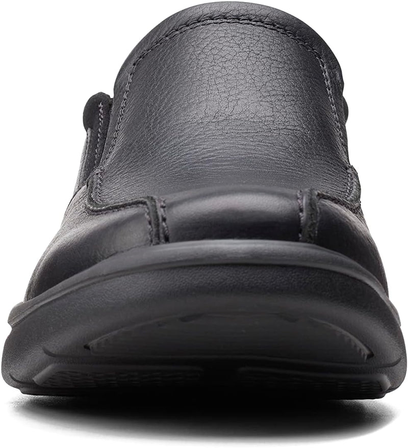 Clarks Herren Bradley Step Slipper 42 EU Blk Tumbled Lea, 42 EU Blk Tumbled Lea