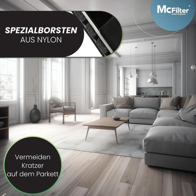 McFilter | Universal 32-35mm Hartbodendüse Staubsaugerdüse kompatibel mit Siemens, Bosch, AEG, Miele