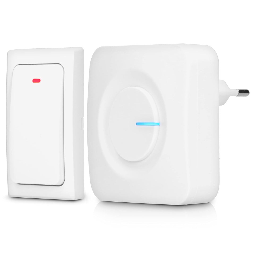 Alecto ADB30 Funk Türklingel - Kabellose kinetische Hausklingel - Batterielos - IP44 Wasserdicht - 3