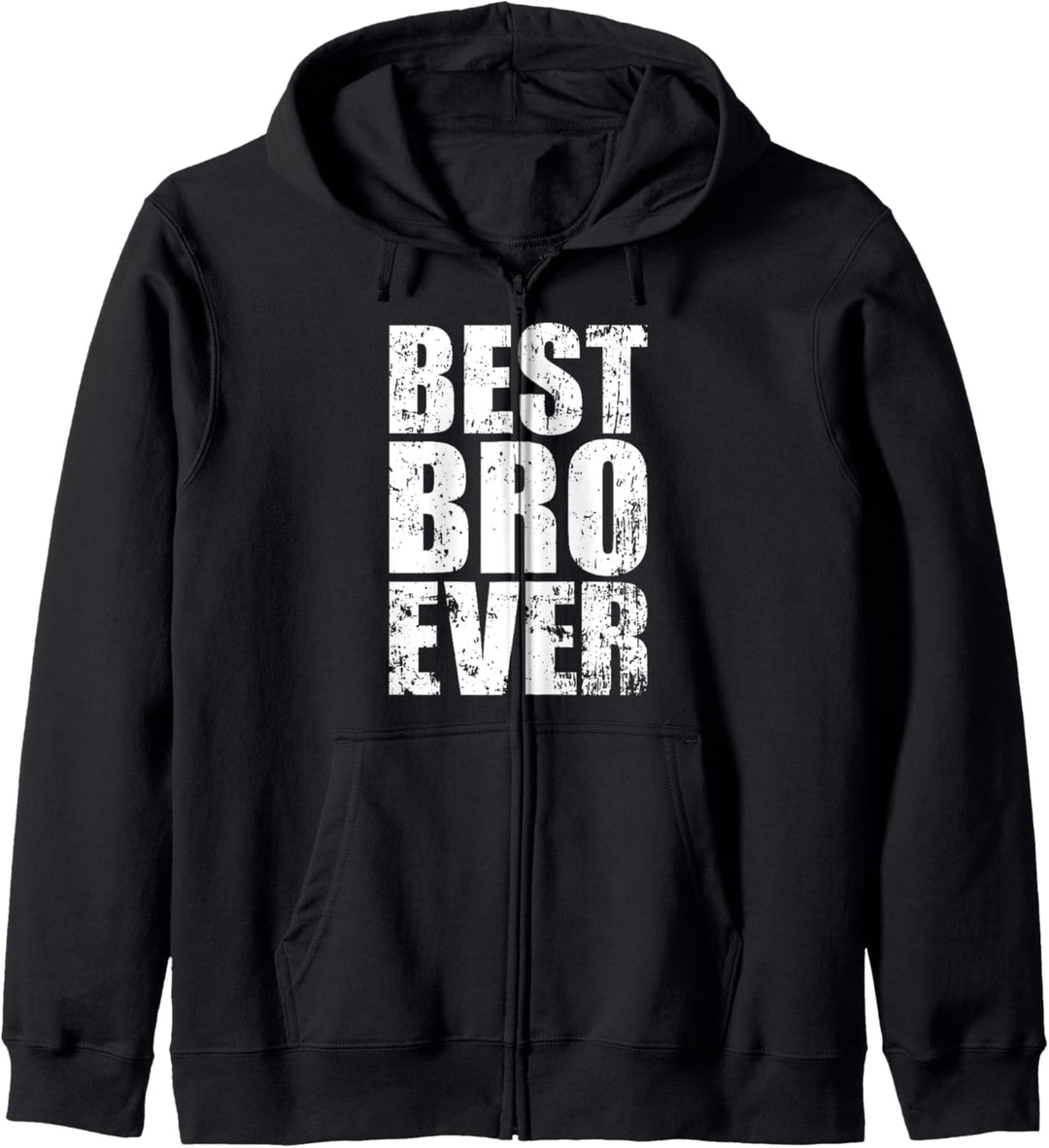 Best Bro Ever - Best Brother in the World Retro Design Kapuzenjacke